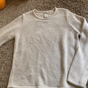 L.l bean cream sweater